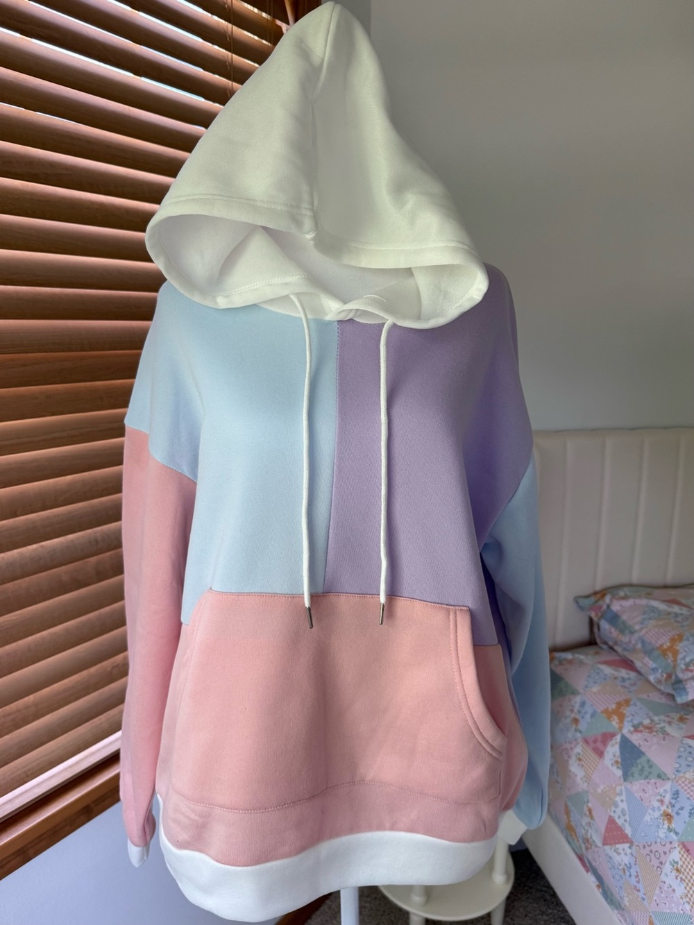 Fleece Multicolored Hoodie